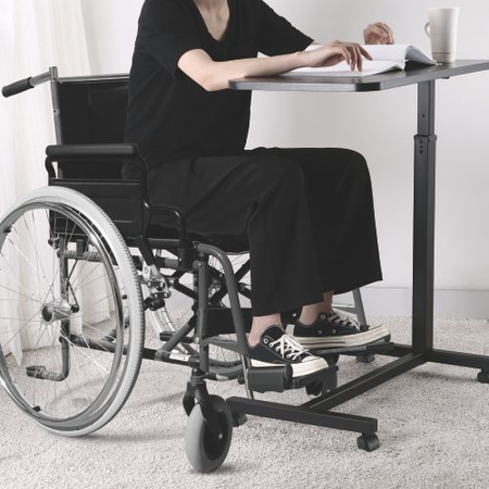 Regulowany stolik na kółkach Buddy 02 Lite czarny Outlet A-