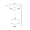 Ergonomiczny hoker regulowany Spacetronik Zippy (czarny)