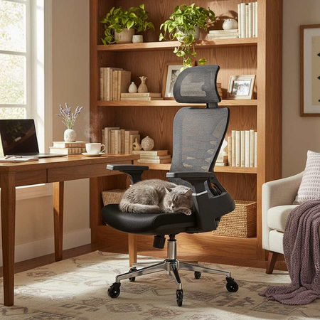 Fotel Ergonomiczny Spacetronik Axon Siatkowy Czarny