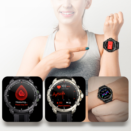 Smartwatch Kumi U5 Pro 170 trybów SPORT Czarny Outlet A