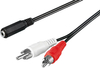 Audiokabel Klinke 35mm - 2x RCA Goobay 14m