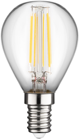 Żarówka LED z filamentem 4W gwint E14 KULKA światło białe ciepłe 2700K Goobay - zdjęcie 2