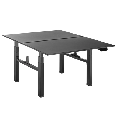 Zestaw cztery biurka elektryczne Spacetronik Pure Black z fotelami