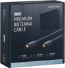 CLICKTRONIC Przyłącze kabel antenowy TV IEC gn.TV/wt.TV ekranowane 15m