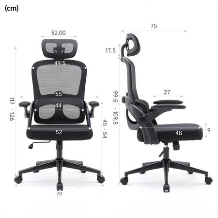 Wygodne krzesło biurowe, ergonomiczne do biurka Spacetronik DORIS 10