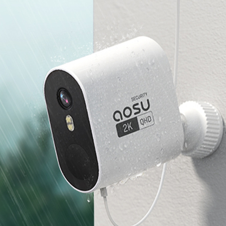 Zestaw 4 kamer solarnych + stacja 32GB Aosu SL-C7P-4H