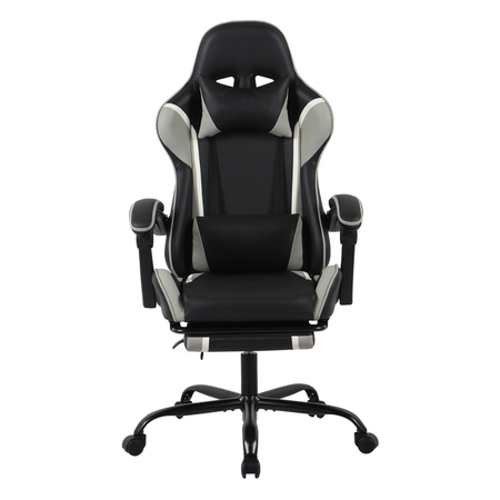 Zestaw do nowoczesnego biura: biurko elektryczne + fotel szary