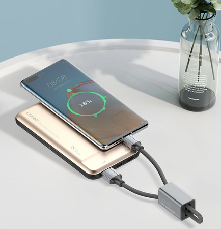 Kabel do szybkiego ładowania USB-A + Lightning z brelokiem LDNIO LC98
