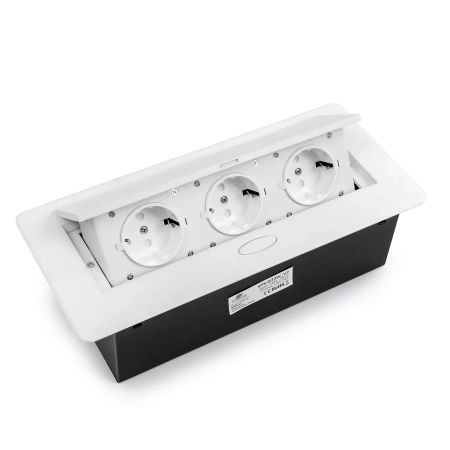 Gniazdo meblowe OUTLET  wpuszczane Spacetronik SPS-D33W V2