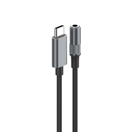 Adapter USB-C auf Klinke 3,5mm mit DAC grau