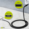 USB 2.0 - Apple Lightning Kabel Goobay TEXTIL 2m