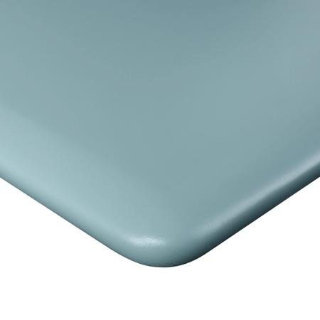 Elektryczne biurko regulowane Vegard – stelaż 2 silniki + blat MDF premium niebieski