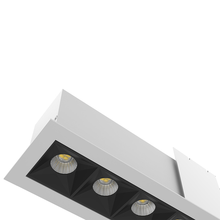 Lampa sufitowa biurowa osadzana LED GLOW D22 Biała