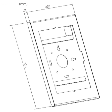 Stalowa Obudowa Antykradzieżowa SPB012B_S do Tabletu iPad i Samsung 10.9"-11"