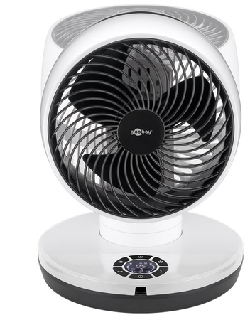 Wentylator podłogowy / biurkowy 9" Goobay 70W 3D-Turbo czarny
