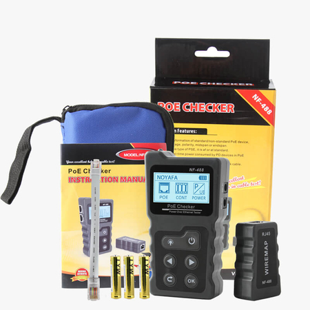 Profesjonalny tester PoE kabli sieciowych Noyafa NF-488