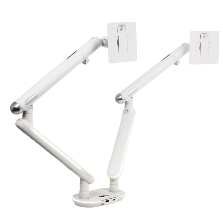 Gamingowe stanowisko Spacetronik RGB z elektryczną regulacją wysokości 120x60