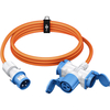 Adapter kabel CEE na CEE 16A i 2 Schuko 5m