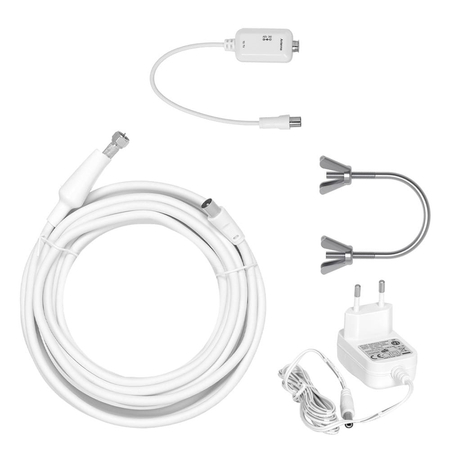 Antena dookólna VAYOX Digital720 VA0066 VHF UHF biała filtr LTE