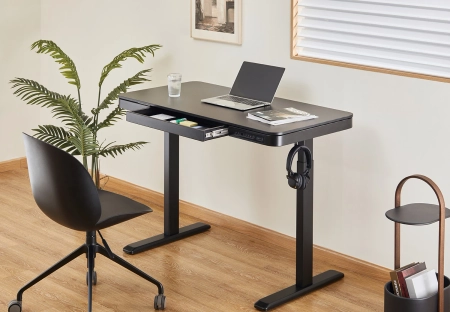 Eleganckie Biurko z Elektryczną Regulacją Wysokości Spacetronik Astrid SPE-B126BB OUTLET