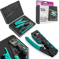 Durchgangsset mit Crimpzange und RJ-Steckern PT-S02