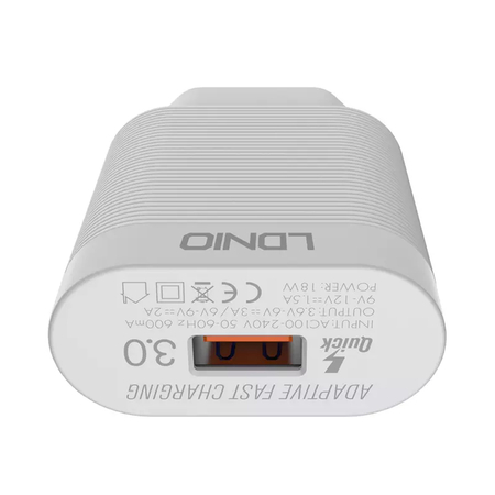 USB-Ladegerät 18W PD QC3.0 USB-A Lightning-Kabel