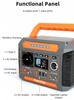 Bank energii FlashFish P66 260W Peak 500W 288Wh 78000mAh, Ładowarka Bezprzewodowa, Lampa LED