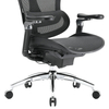 Ergonomiczny fotel biurkowy 6D Spacetronik DORIS 40 czarny z regulowanym zagłówkiem i podłokietnikami