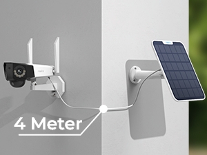 Solarmodul 6W für USB-C Kameras Reolink 2 weiß 4m