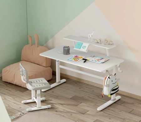 Biurko dziecięce z regulacją wysokości blatu Spacetronik XD SPE-X103WW 120x60 cm OUTLET - zdjęcie 2