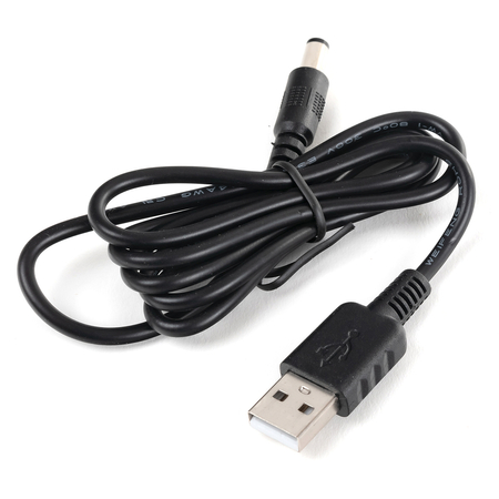 Kabel adapter zasilania z USB na DC 2.10/5.5 100cm Spacetronik