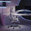 Ergonomiczny fotel biurowy Spacetronik SPRINGLE 66, czarny, rozkładany