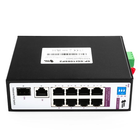 SWITCH 8-portowy SP-SGI108SP2 Przemysłowy PoE SFP