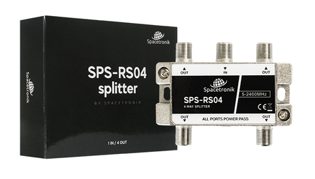 Rozgałęźnik anteny TV 1/4 5-2400 MHz Spacetronik SPS-RS04