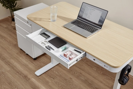 Eleganckie Biurko z Elektryczną Regulacją Wysokości Spacetronik Astrid SPE-B126WO OUTLET