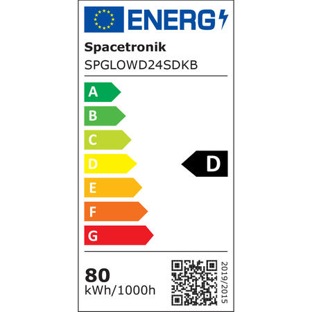 Lampa stojąca biurowa LED GLOW D24 9600 lm Czarna