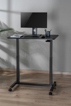 Buddy 04 verstellbarer Trolley-Tisch schwarz