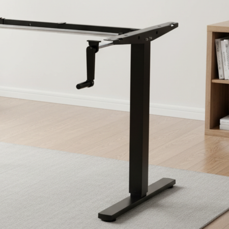 Stelaż Biurkowy Regulowany Ręcznie Spacetronik SPE112MB (Czarny)