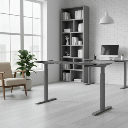 Stelaż Biurkowy Elektryczny SPE237G Spacetronik z pamięcią 3 pozycji - zdjęcie 2