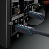 CLICKTRONIC Toslink optisches Kabel + ad. Buchse 05m
