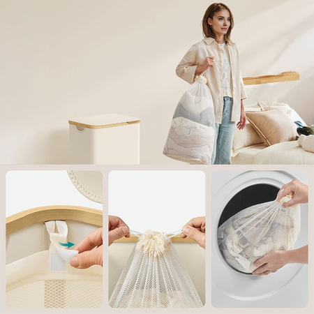 Kosz na pranie 90L 1 komorowy biały