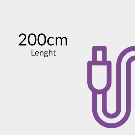 Kabel USB-C PD100/240W Spacetronik 2m granatowy