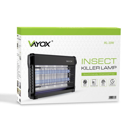 Lampa owadobójcza wisząca stojąca pogromca owadów VAYOX IKL-20W
