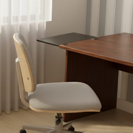 Przedłużka na Biurko Spacetronik SPB132B 69x24 cm - Zwiększ Przestrzeń Roboczą