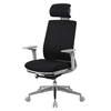 Fotel ergonomiczny biurowy 5D z podnóżkiem Spacetronik Albert Czarny OUTLET