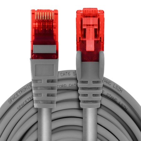 Kabel RJ45 CAT 6 U/UTP AWG24 szary 1m