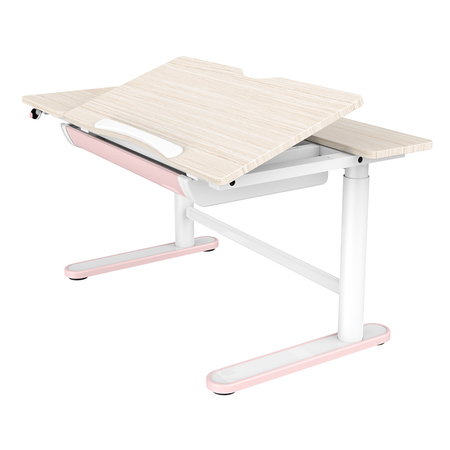 Regulowane biurko dla dziecka z półką Spacetronik XD 112x60 cm (różowe)