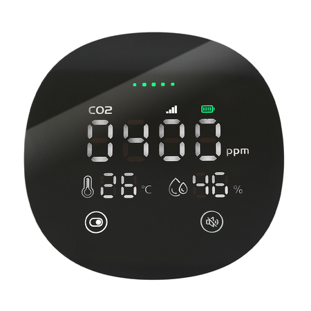 Drahtloser CO2-Sensor mit LED Tuya SL-DC02 3in1 - zdjęcie 2