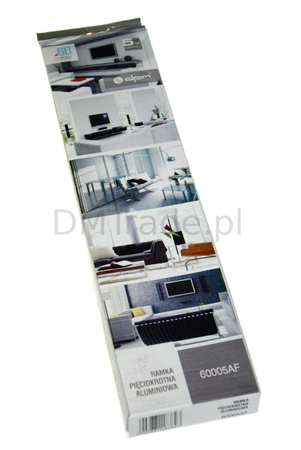Ramka pięciokrotna - Corner 60 aluminium - zdjęcie 2