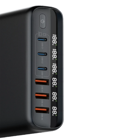 Ladestation 140W GaN SR103 LED 6 USB PD+QC3.0